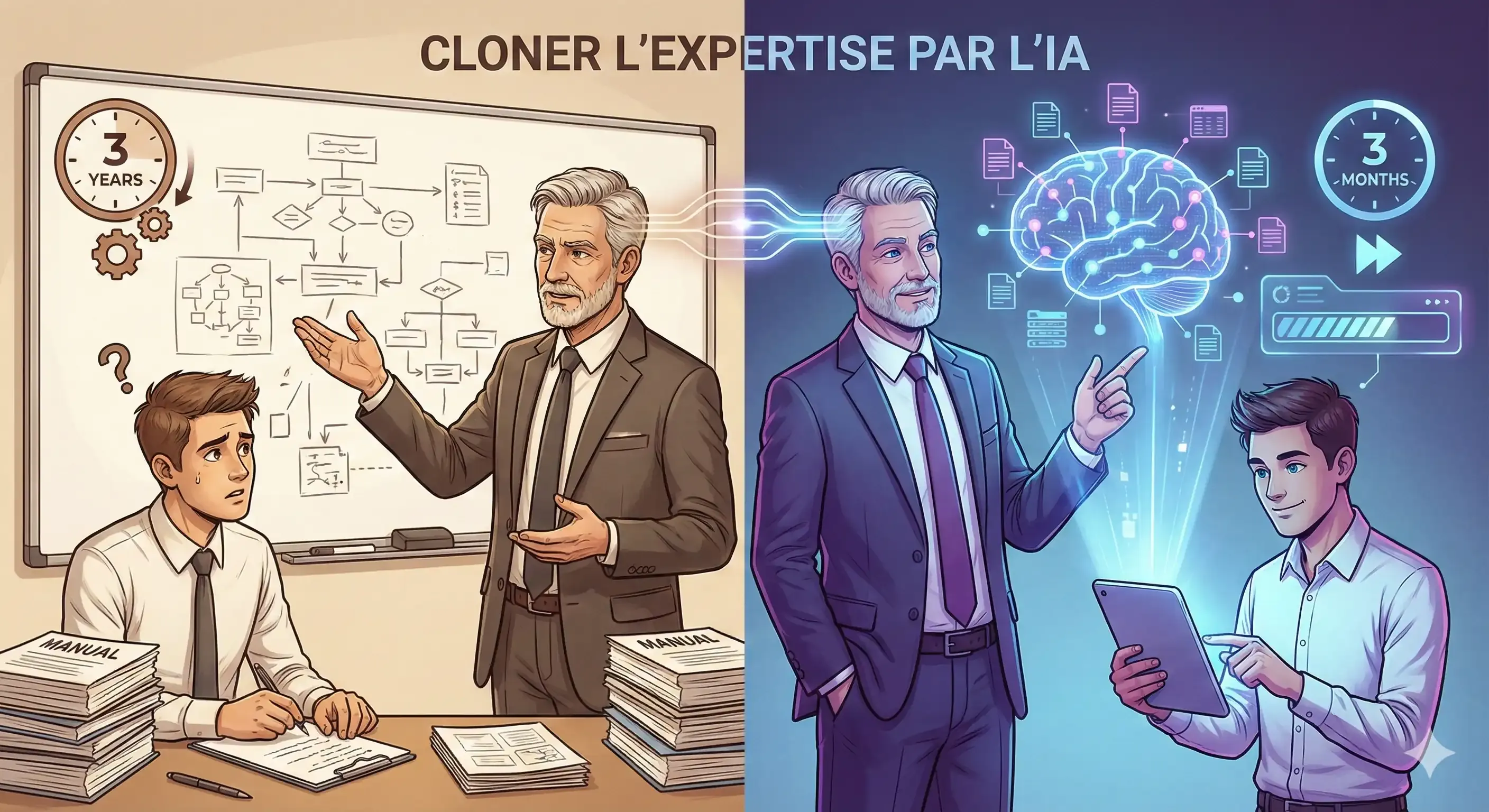 Comment "cloner" votre expertise : L'IA pour former vos équipes en 3 mois au... - Étude de cas
